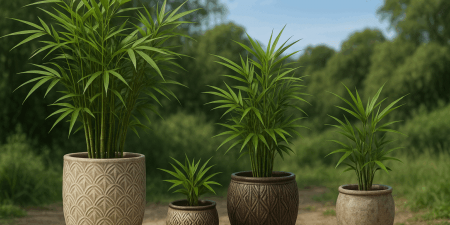 bambou dans des pots